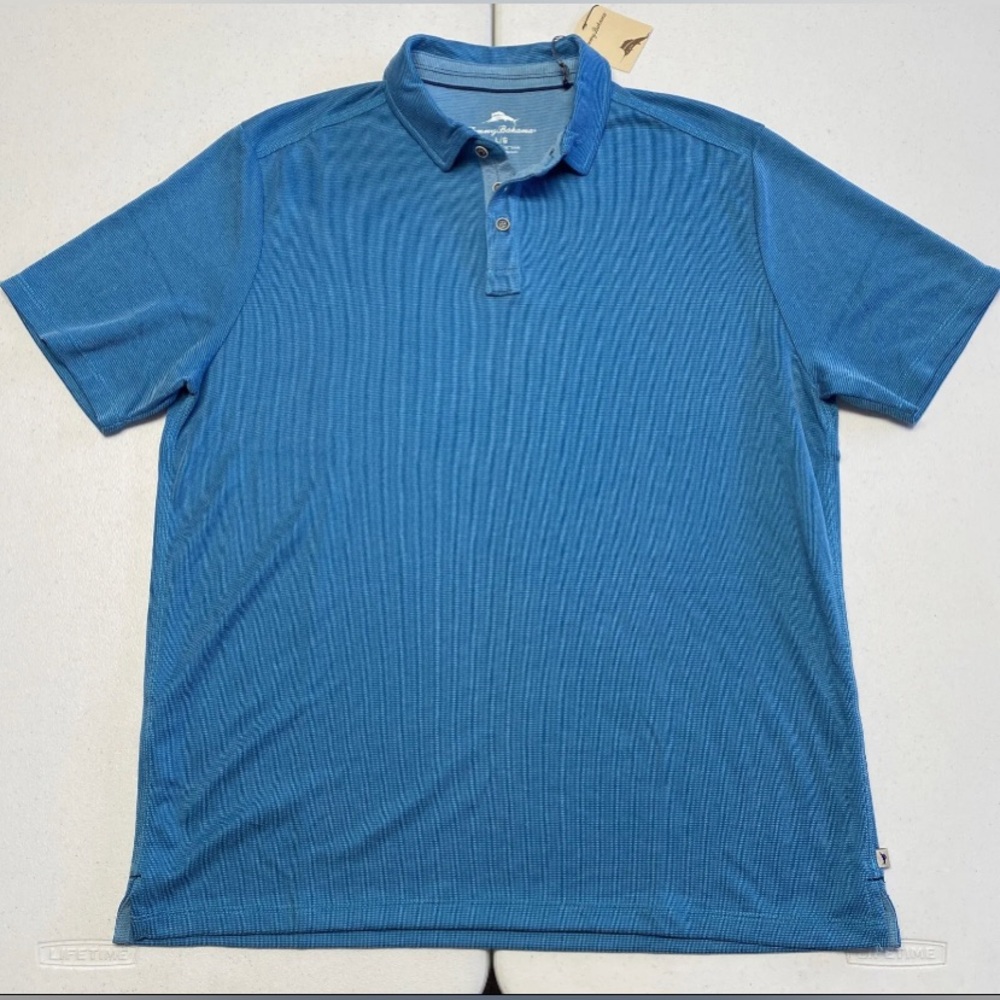 Tommy Bahama Blue Short-Sleeve Polo